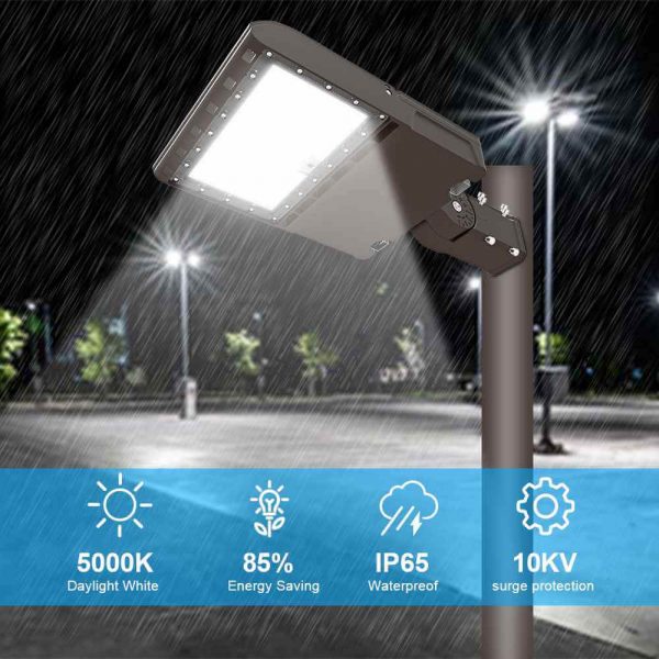Led Street Lights Outdoor 300w 150lmw 5000k Ip65 Ac100 277v Type Iii Beam Angle Etl Dlc Approved For Park (1)